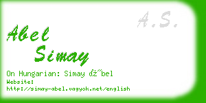 abel simay business card